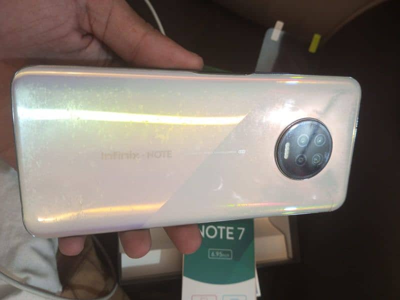 Infinix Note 7 used mobile with box 4