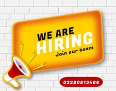 Male and Female Staff needed for Office working and Online working