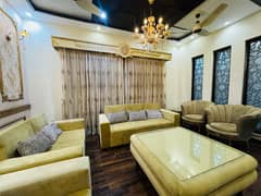 Fully Furnished 4 Beds 10 Marla Brand New House Rent in Ex Air Avenue DHA Phase 8 Airport road Lahore.