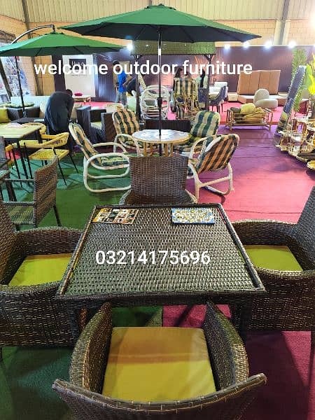 OUTDOOR GARDEN RATTAN UPVC FURNITURE SOFA SET CHAIRS TABLE UMBRELLA 0