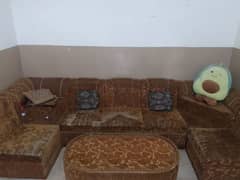 Sofa set with corner & center table 0