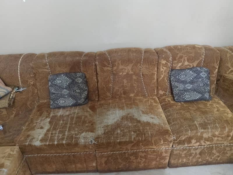 Sofa set with corner & center table 4