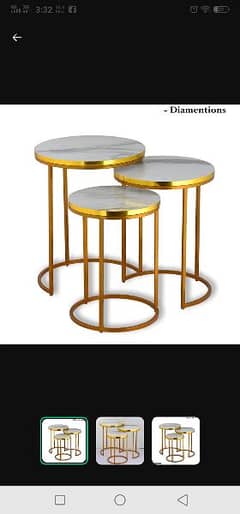 Beautiful nesting table set