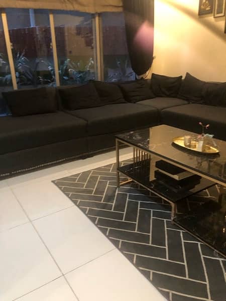 11 seater comfortable and elegant black sofa 1