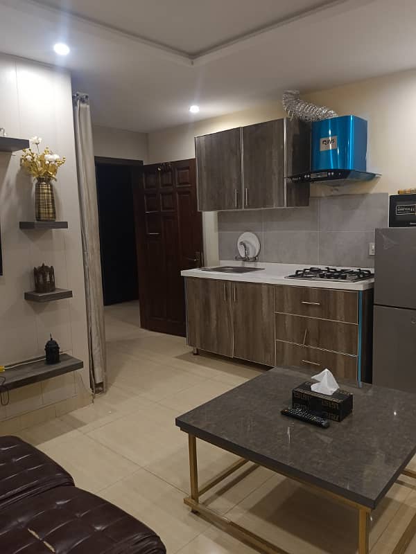 1 BED FULLY FURNISHED APARTMENT AVAILABLE FOR RENT IN BAHRIA TOWN SECTOR C 6