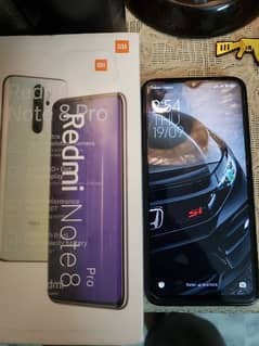 redmi note 8 pro full box 10/10