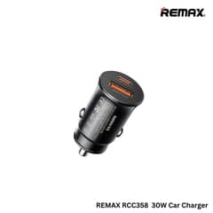 Remax RCC358 Siya Series 30W PD C QC USB Fast Car Charger Type Brandnw