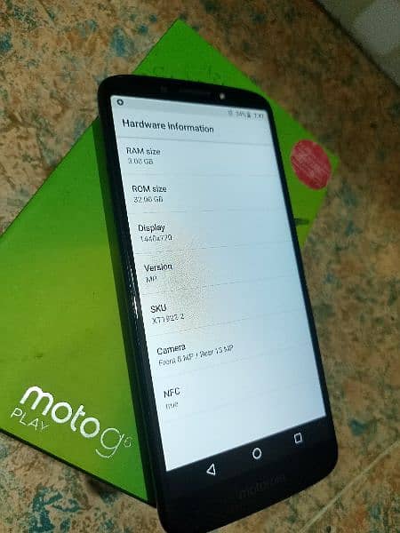 Moto g6 play 3GB/32GB (Non-PTA) 6