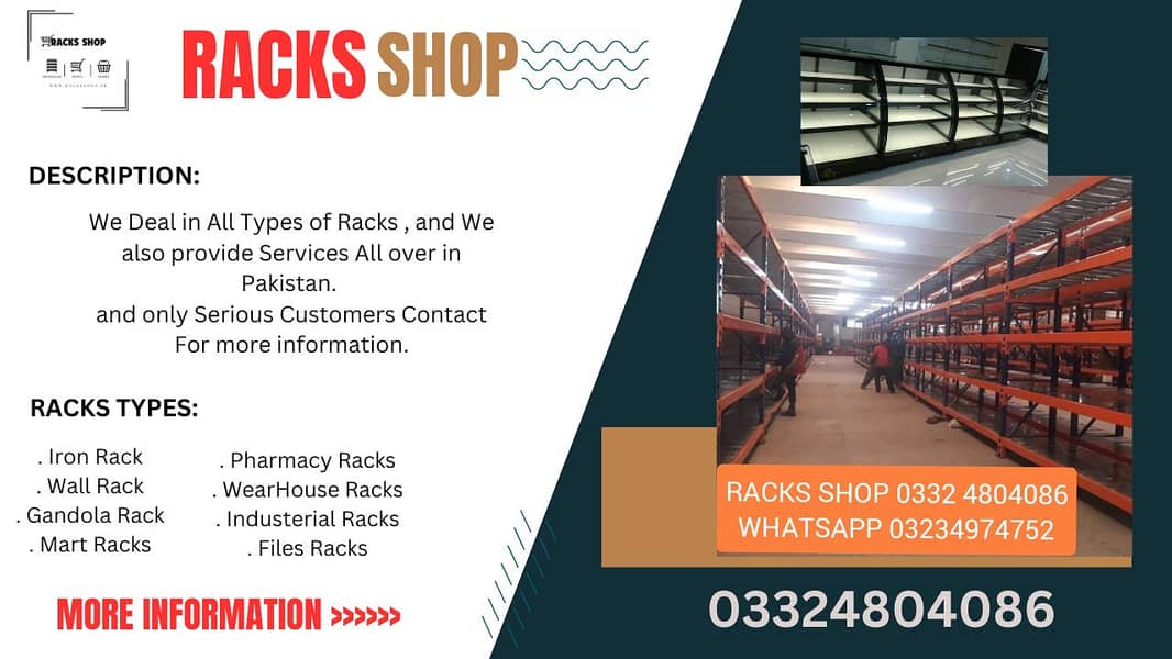 Store Rack/ Wall Rack/ Gondola Rack/ Cash counter/ Trolleys/ Baskets 5