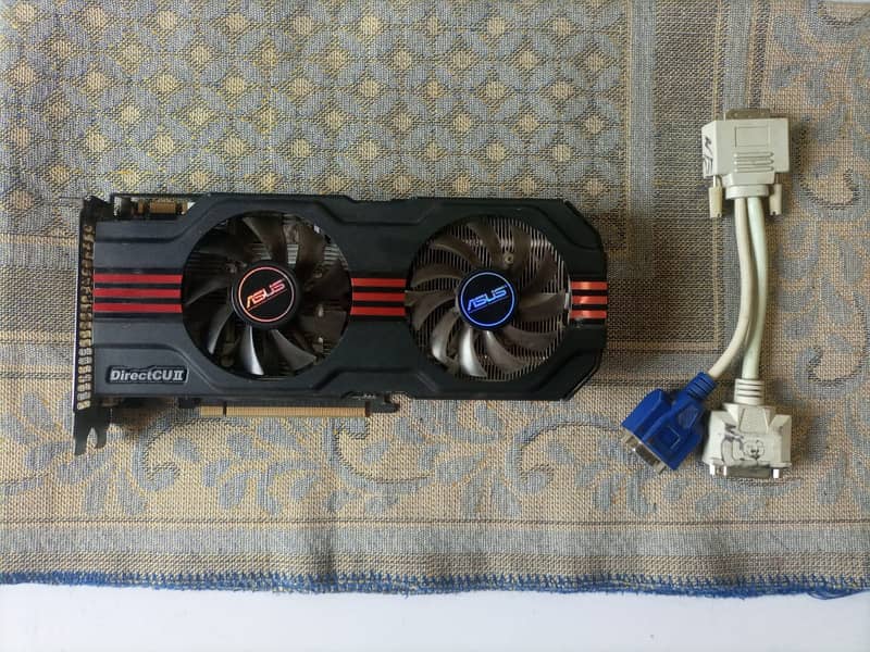 GTX 560 OC Dual Fans 256bit 1GB GDDR5 + Dvi-i to VGA connector 5