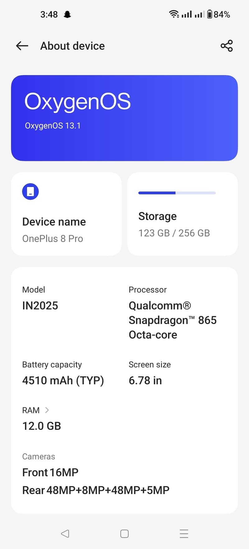 One plus 8 Pro  PTA approved  12 ram 256 GB storage  Location Faisala 3