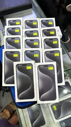 15 pro max blue ,black 256gb non active box pack