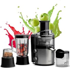 Panasonic 1000W, 3 in 1 Juicer Blender with Full Metal Spinner ; 2.0L.