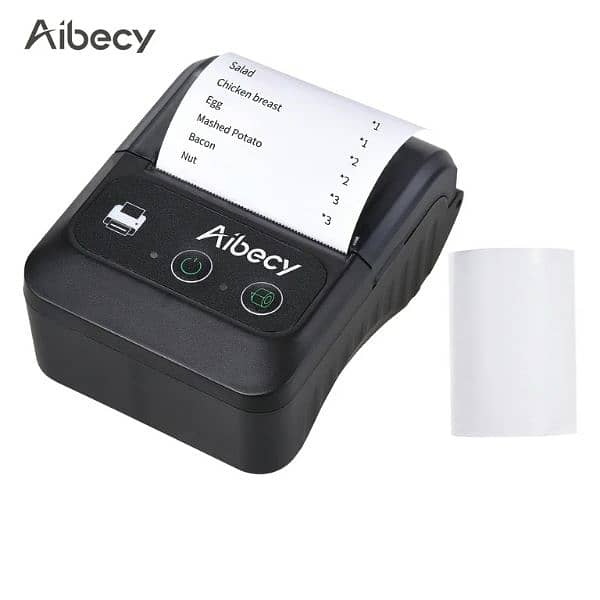 Aibecy Bluetooth Portable Thermal Receipt Printer 58mm 0