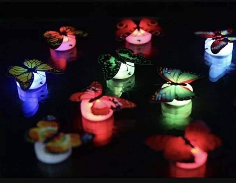 led butterfly night light 6 pcs 0