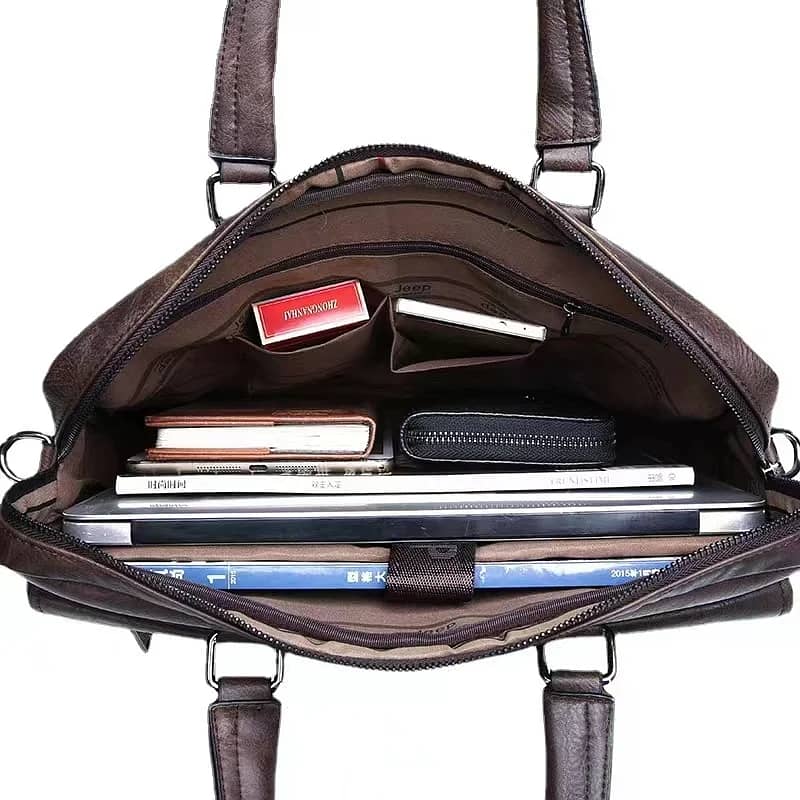 Jeeb Leather Bag for 13.3-Inch Laptops: Perfect for Work and Travel 14