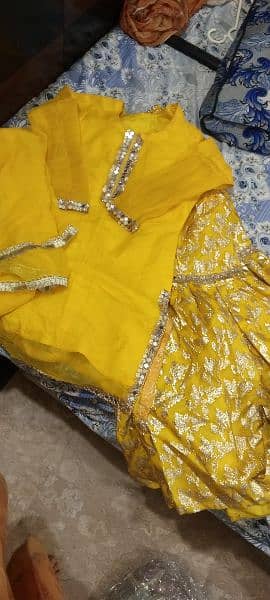 yellow mehndi dress 1