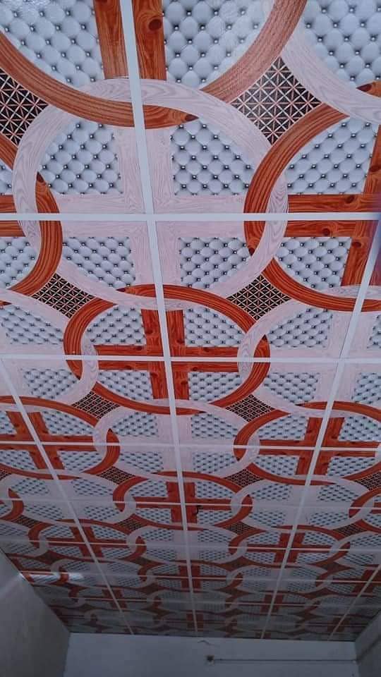 False Ceiling/Pvc Wall Panels/wooden floor/Vinyl floor/rock wall/paint 1