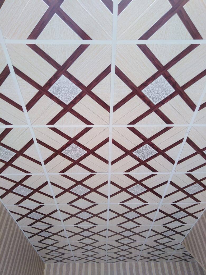 False Ceiling/Pvc Wall Panels/wooden floor/Vinyl floor/rock wall/paint 3