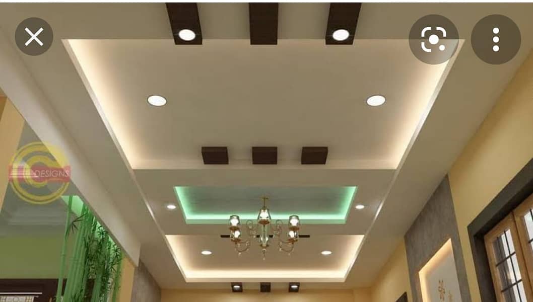 False Ceiling/Pvc Wall Panels/wooden floor/Vinyl floor/rock wall/paint 18