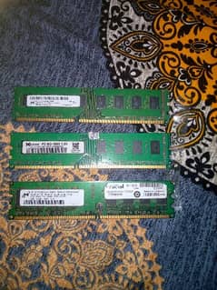 DDR3 Ram 2gb  4gb  8gb