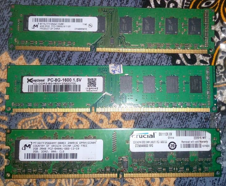 DDR3 Ram 2gb  4gb  8gb 1