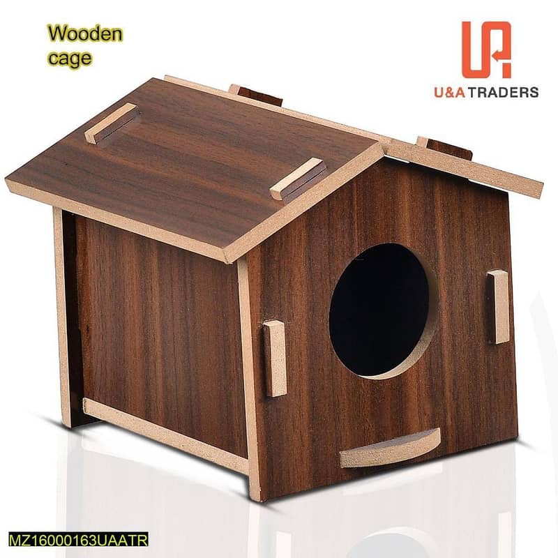 Wall Mounted Wooden Bird Cage 2