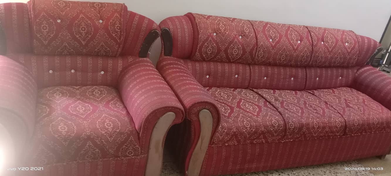 5 seater cozy solid wood sofa for sale 1