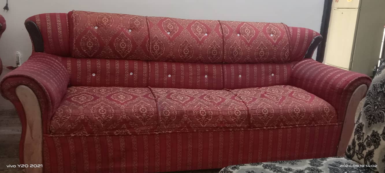 5 seater cozy solid wood sofa for sale 3