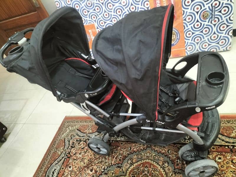 babytrend double Pram. 6