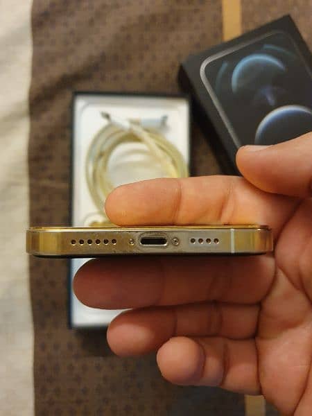 GOLD PLATED IPHONE 12PRO MAX 256GB OFFICIAL PTA APPROVED 4