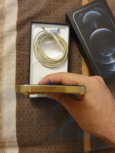 GOLD PLATED IPHONE 12PRO MAX 256GB OFFICIAL PTA APPROVED 5