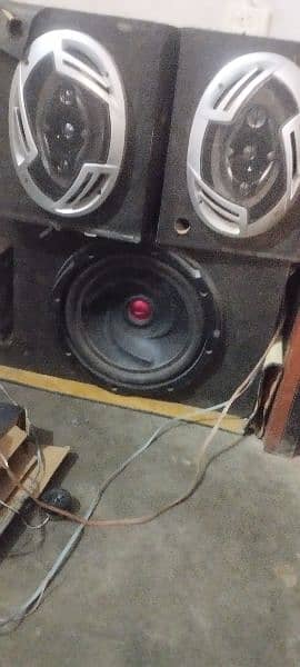 car sound system for sale 1 woofer 2 speakers 1 amplifier 2 tooters 2