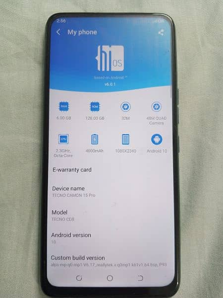 TECNO CAMON 15 Pro 6GB RAM 128GB ROM 6