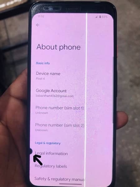 Google Pixel 4 dual sim pta 5