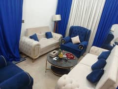 7 Seater sofa with table