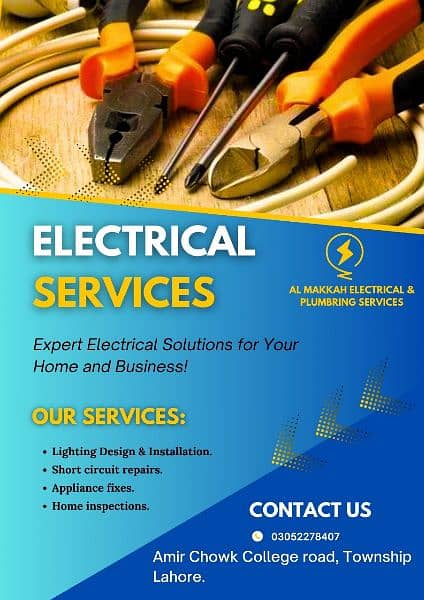 Plumber services, Electric services, & water tank service 3