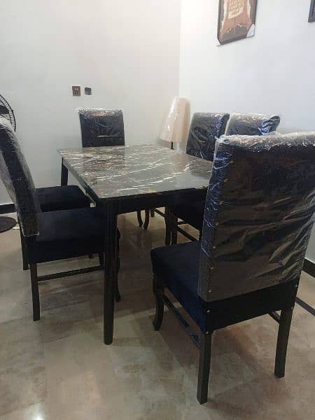 Newly Dining Table available for sell with 6 chairs 3