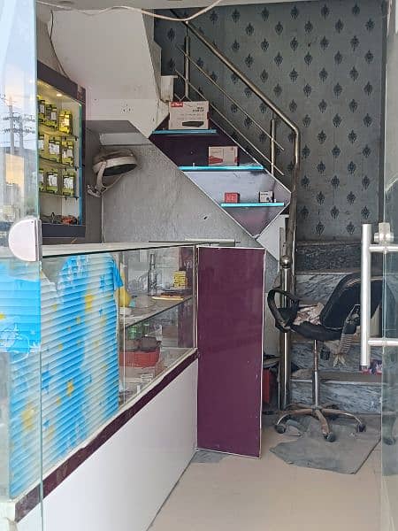 Counter and Wooden Rack and Shelf's 2