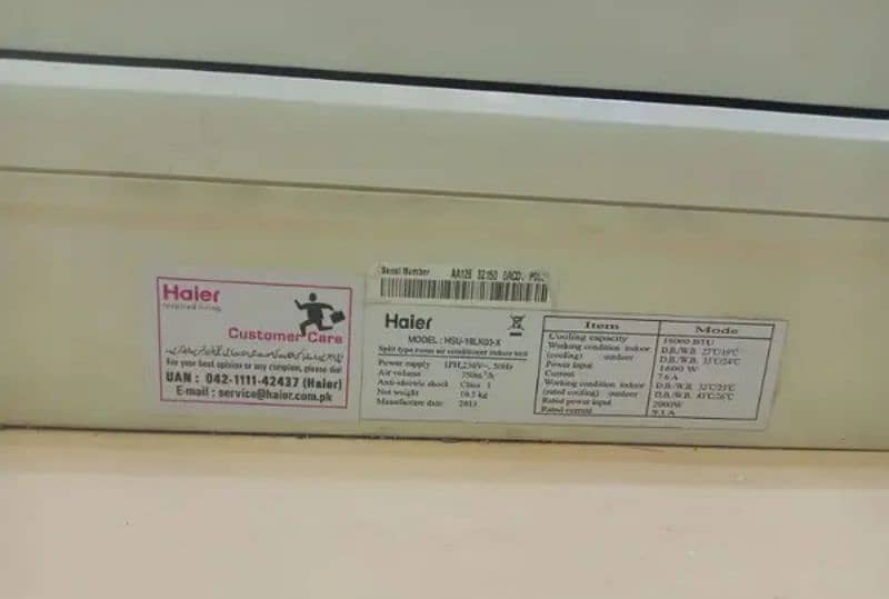 1.5 ton haier split ac for sale 0