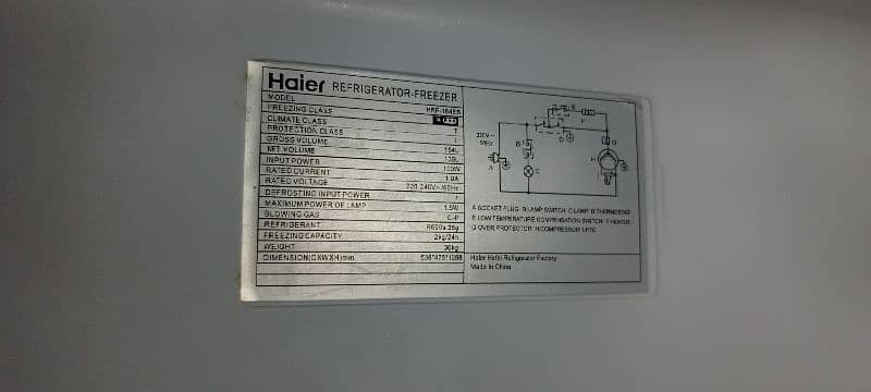 New Haier Refrigerator Original Condition 1