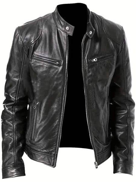 "Bakhtar Leather Jacket: Style Redefined" 2