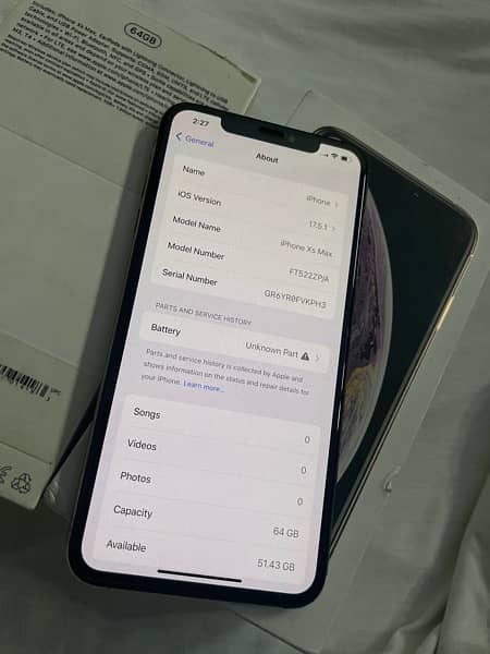 iphone xsmax single sim approved FU with box face id ok 6