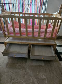 Imported Baby Cart with Swing -Wooden cart