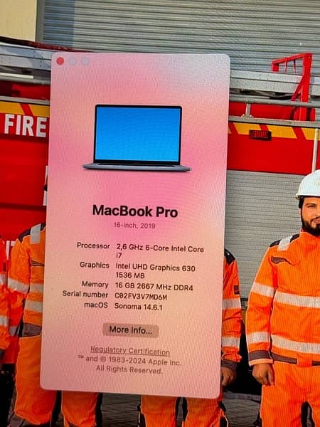 macbook pro 2019 512 GB i7 11