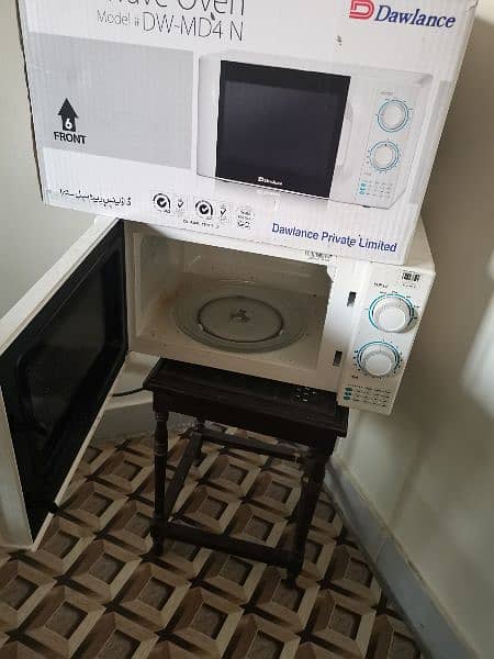 1.5 month used microwave dawlance 0