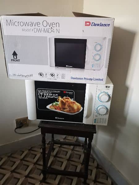 1.5 month used microwave dawlance 1