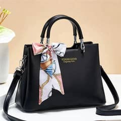 Women Leather Shoulder bag with long belt