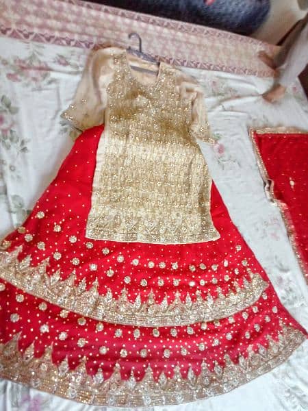 Dulhan  branded bridal lehnga one time used like new03186540425 6