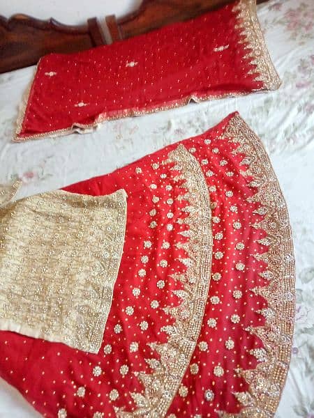 Dulhan  branded bridal lehnga one time used like new03186540425 7